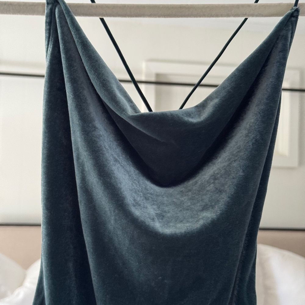 Abercrombie Velvet Cowlneck Bodysuit